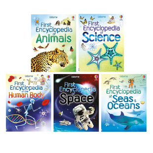 Usborne科普百科全书 First Encyclopedia of the Human Body/Space/Oceans/Animals/Science 人体/ 宇宙/海洋/动物/科学 尤斯伯恩