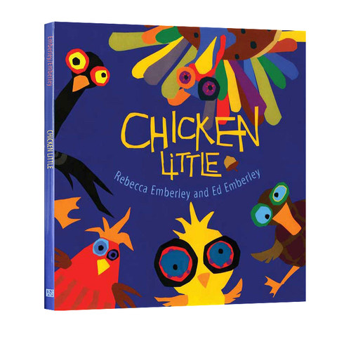 英文原版 Chicken Little 培养幼儿想象力 Ed Emberley  儿童英语启蒙童话故事绘本