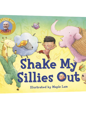 英文原版 Shake My Sillies Out 纸板书 经典儿童歌谣绘本 摇出我的小傻瓜 唱读系列 Raffi Songs To Read