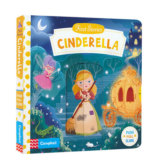 First Stories BUSY系列 童话篇 纸板书 Cinderella 灰姑娘 操作机关书 英文原版绘本 亲子互动故事  英语启蒙认知