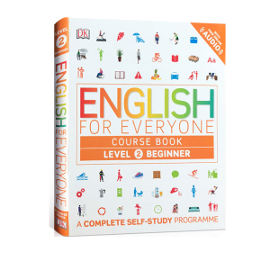 人人学英语 初级英语自学课本教辅书籍 English Level for Everyone 英文原版 雅思托福用书 Course DK新视觉