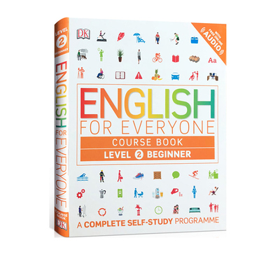 【自营】英文原版 DK新视觉 人人学英语 English for Everyone Course Level 2 初级英语自学课本教辅书籍 雅思托福用书