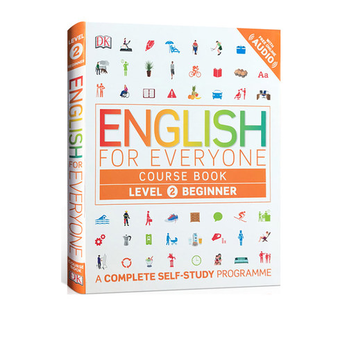 【自营】预售 英文原版 DK新视觉 人人学英语 English for Everyone Course Level 2 初级英语自学课本教辅书籍 雅思托福用书