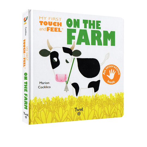 英文原版绘本 在农场 My First Touch and Feel On the Farm 纸板触摸书 0-3岁 幼儿趣味启蒙认知早教