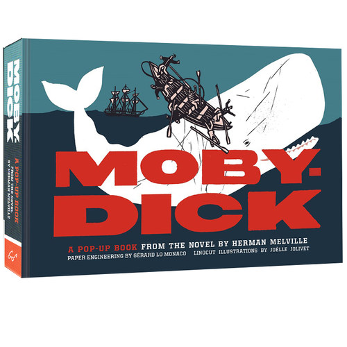 英文原版 白鲸 精装立体书 Moby Dick A Pop-Up Book from the Novel 3D设计艺术书 Herman Melville 赫尔曼·梅尔维尔诞辰200周年