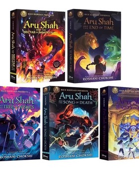 英文原版 波西杰克逊系列 Aru Shah and the End 5册合售 阿鲁 沙阿与时间的终结  奇幻幽默小说 青少年课外读物