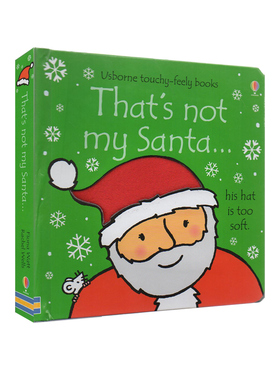 Usborne 英文原版 Thats Not My Santa... 那不是我的圣诞老人 儿童趣味触觉认启蒙精装纸板触摸书