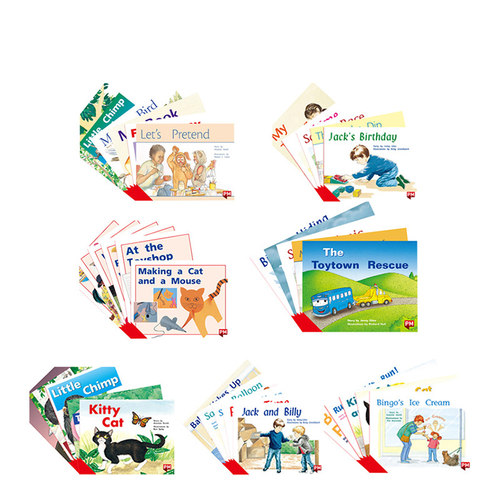 重复句型 L3-L6 学前级36册 Red红色套装 PM Readers 彩虹阅读 学龄前幼儿园分级阅读 小花生精选阅读教辅英文原版启蒙绘本