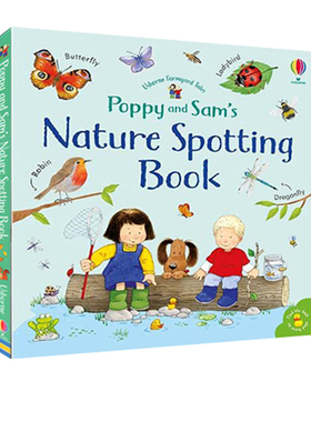 英文原版 Usborne Poppy and Sam's Nature Spotting Book 纸板书 发现自然农场系列 儿童课外阅读图画故事书 尤斯伯恩