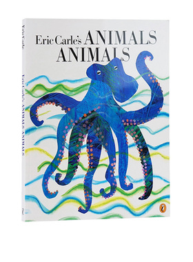 英文原版 Eric Carle's Animals卡尔爷爷的动物 宝宝启蒙认知 大开本绘本