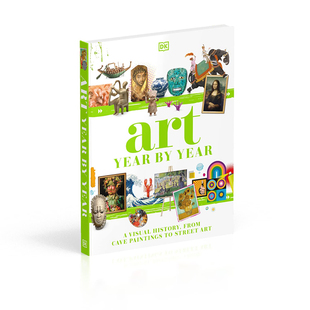 儿童进口图书 英文原版 艺术启蒙 精装 穿越时空探索艺术 Year Art 自营