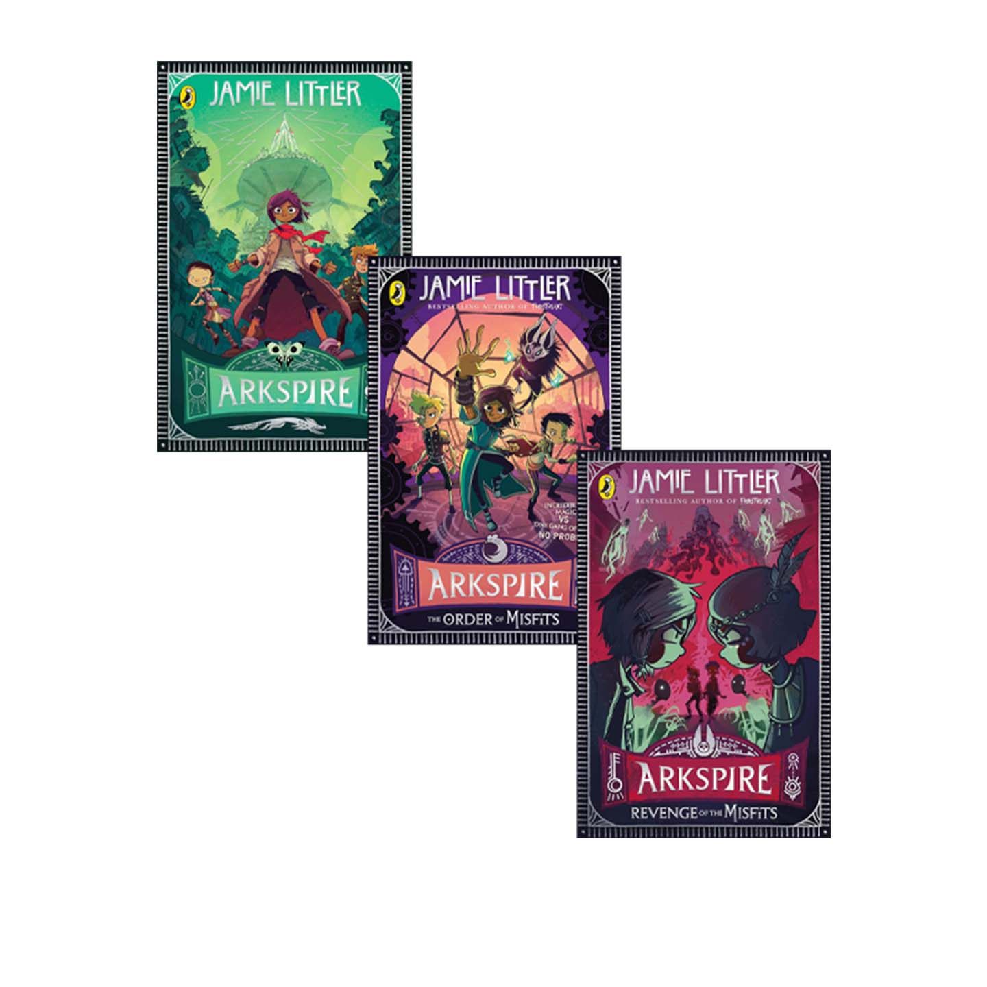 英文原版 Arkspire 系列 3册 The Order of Misfits 阿克思派尔 少儿冒险小说 寒霜之心系列 作者Jamie Littler