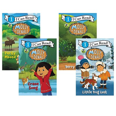 英文原版绘本 I Can Read入门级 Molly of Denali 4册 PBS KIDS动画 朵拉姐妹篇 Dora 莫莉系列 乡村生活 亲近自然体验 分级读物