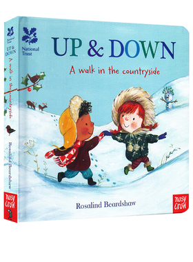 英文原版 National Trust Up and Down A walk in the countryside 纸板书 儿童季节认知主题 低幼启蒙学习绘本 Nosy Crow