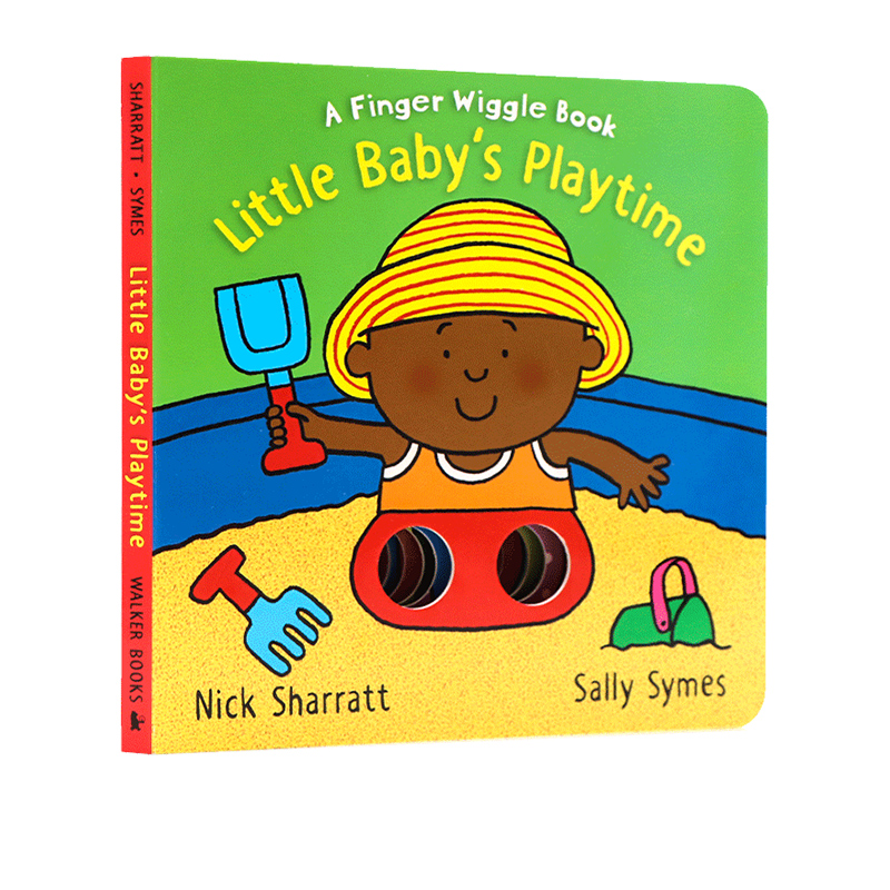 Little Baby's Playtime: A Finger Wiggle Book 纸板书洞洞游戏玩具书 英文原版绘本 名家Nick Sharratt 幼儿启蒙认知绘本