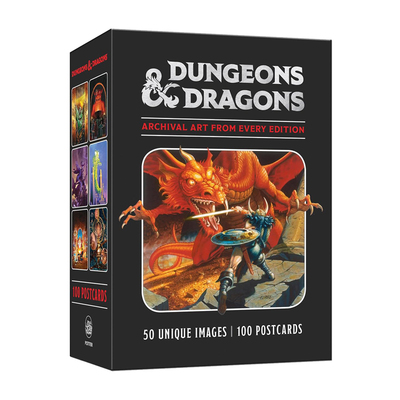预售 龙与地下城 100 张明信片收藏 英文原版 Dungeons & Dragons Postcards 游戏艺术作品
