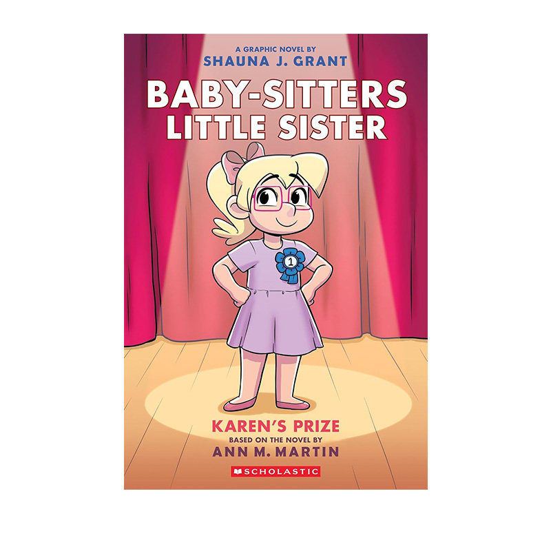 预售 英文原版 保姆小妹 全彩漫画 10 凯伦的奖品 Baby-Sitters Little Sister #10 保姆俱乐部衍生全彩漫画 少儿友谊成长绘本