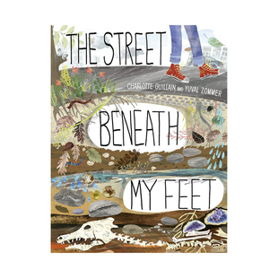 我脚下的街道 英文原版 The Street Beneath My Feet 精装大开本折叠书 双面超长拉页科普绘本 获奖插画大师Yuval Zommer