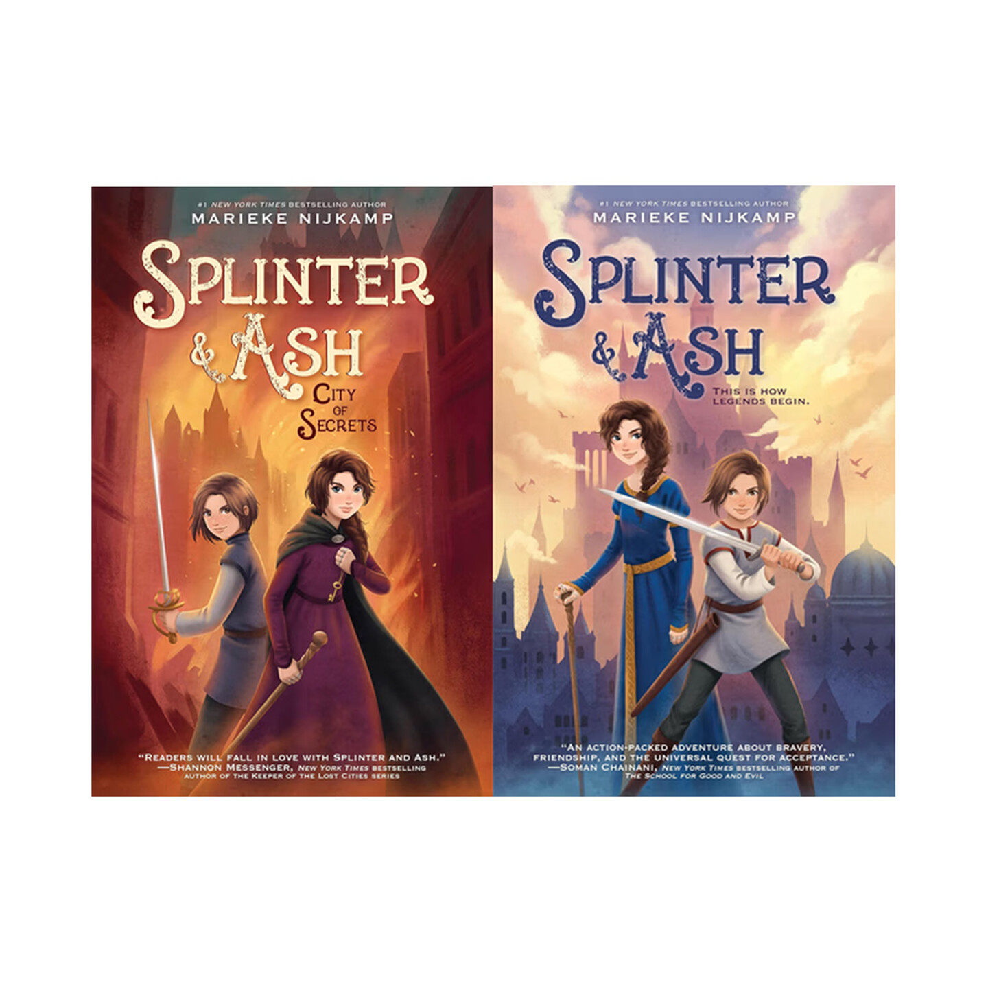 预售 英文原版 Splinter & Ash 碎片与灰烬 2册(含1册精装）桥梁章节小说 儿童奇幻小说 青少年读物