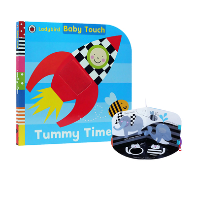 英文原版 Ladybird系列 Baby Touch Tummy Time 宝宝摸肚子时间 立体触摸书 360度剧场立体书 儿童早教益智绘本 小瓢虫出品