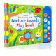Nature 英文原版 Baby very sounds Usborne 纸板触摸发音书 Playbook 预售 first 儿童启蒙认知益智读物