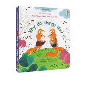 First 纸板翻翻书 Why Die?生命循环 and 你问我答 儿童科普认知绘本STEAM课外读物 Things Questions Answers Usborne 英文原版