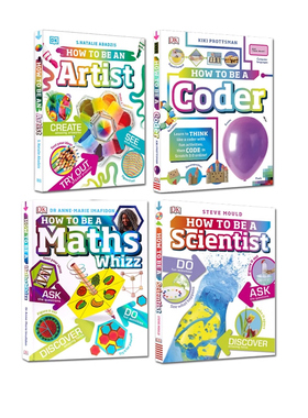 英文原版 DK儿童职业技能小百科系列 4册 How to be a Artist/Maths Whizz/Scientist 图解科普读物 DK百科
