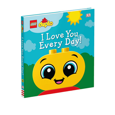 英文原版 DK系列 LEGO DUPLO I Love You Every Day 纸板书 乐高得宝系列绘本 我每天都爱你 幼儿心理成长启蒙