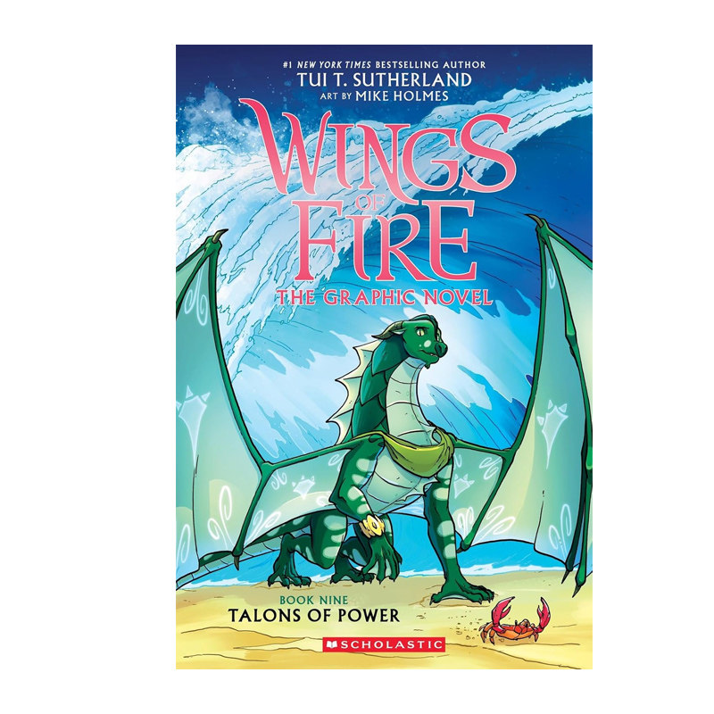 预售 英文原版 Wings of Fire #9 Talons of Power 火翼飞龙 权力之爪全彩漫画版 中小学课外读物 奇幻魔法冒险故事书