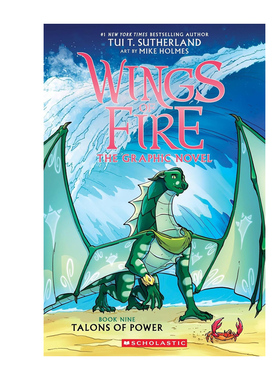 预售 英文原版 Wings of Fire #9 Talons of Power 火翼飞龙 权力之爪全彩漫画版 中小学课外读物 奇幻魔法冒险故事书