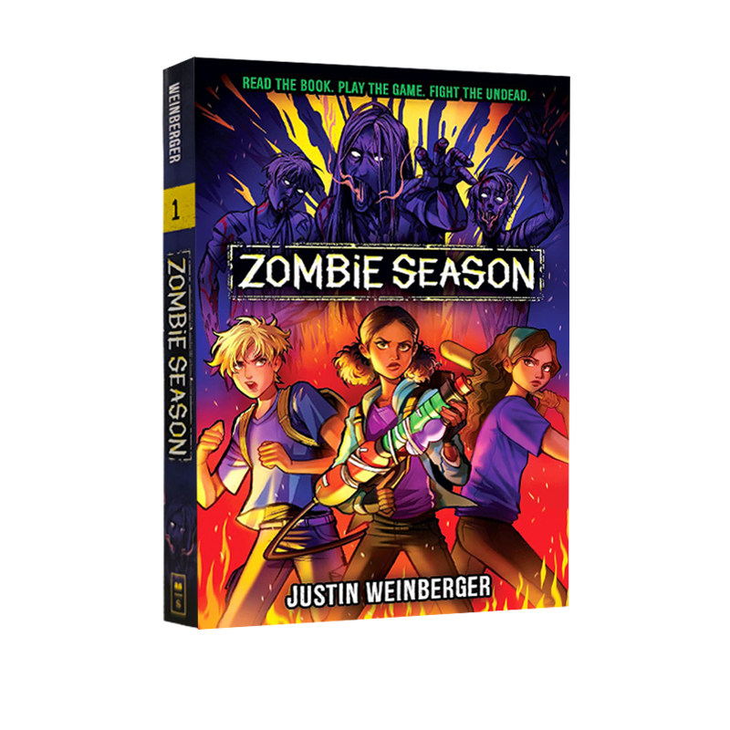英文原版 Zombie Season 僵尸季节 精装 与不死生物战斗 冒险惊悚故事小说 儿童英语学习桥梁章节书 课外阅读读物
