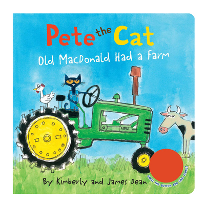 预售 英文原版 Pete the Cat: Old MacDonald Had a Farm Sound Book 皮特猫 老麦克唐纳有个农场 纸板发音书 韵文童谣 James dean