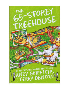 小屁孩树屋历险记 英文原版 The 65-Storey Treehouse 疯狂树屋历险记 Andy Griffiths 初级章节书 7-12岁