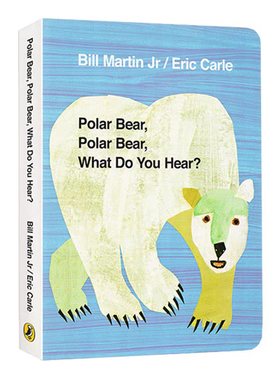 廖彩杏书单 北极熊你听到了什么 英文原版绘本 Polar Bear Polar Bear What Do You Hear艾瑞卡尔爷爷EricCarle幼儿童启蒙英语读物