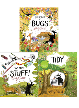 预售 英文原版 A Pete the Badger Story 3册 环保题材图画书 入围格林威奖大奖 作家 Emily Gravett 儿童英语启蒙故事绘本