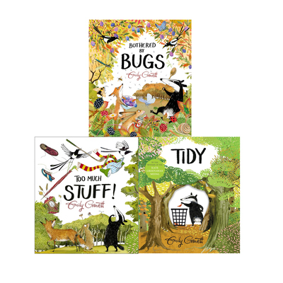 预售 英文原版 A Pete the Badger Story 3册 环保题材图画书 入围格林威奖大奖 作家 Emily Gravett 儿童英语启蒙故事绘本