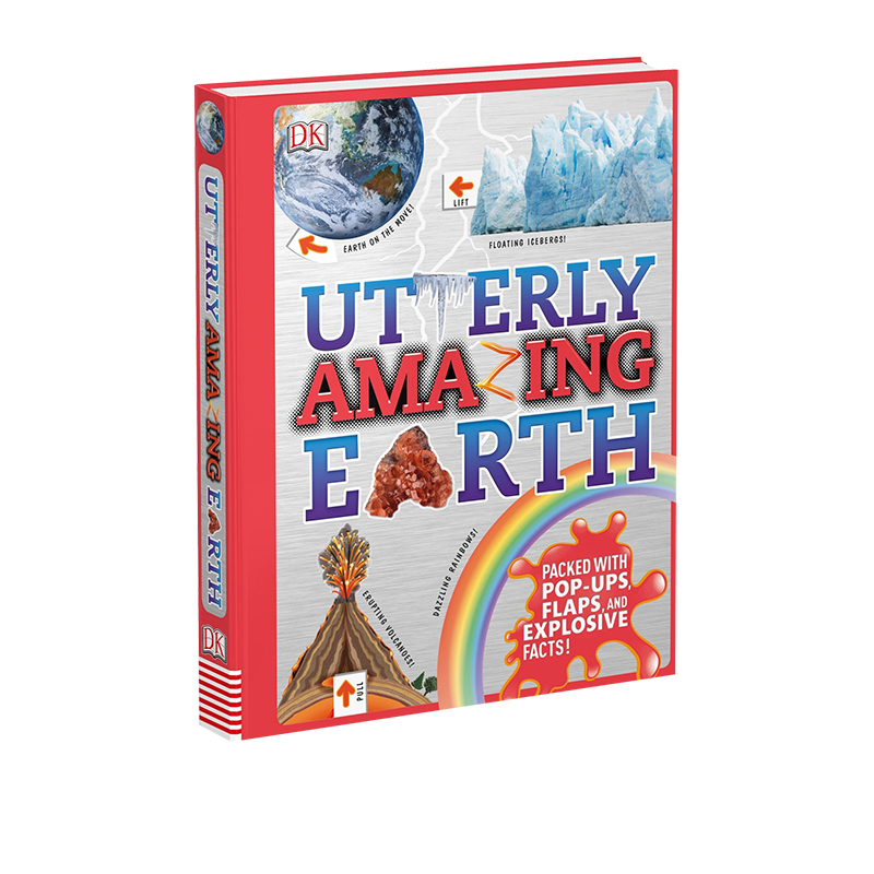 DK玩出来的百科 惊奇的地球 英文原版 DK Utterly Amazing Earth 精装翻翻操作书 地理互动立体百科书 科学启蒙认知 DK百科书