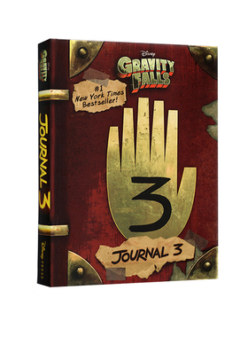 英文原版绘本 Gravity Falls Journal 3 怪诞小镇 迪普日记 精装全彩图画故事书 解密日志 儿童读物 Alex Hirsch迪士尼