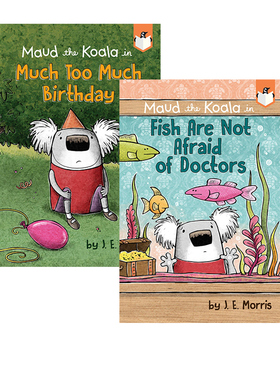 英文原版 企鹅桥梁小读本 Penguin Workshop Bridge Books Maud the Koala 树熊墨德2册 儿童幽默幻想故事 全彩漫画书 J.E. Morris