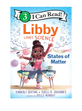 英文原版 Libby Loves Science: States of Matter 儿童分级读物读本 I Can Read Comics 第三阶段 小学生英语启蒙故事书