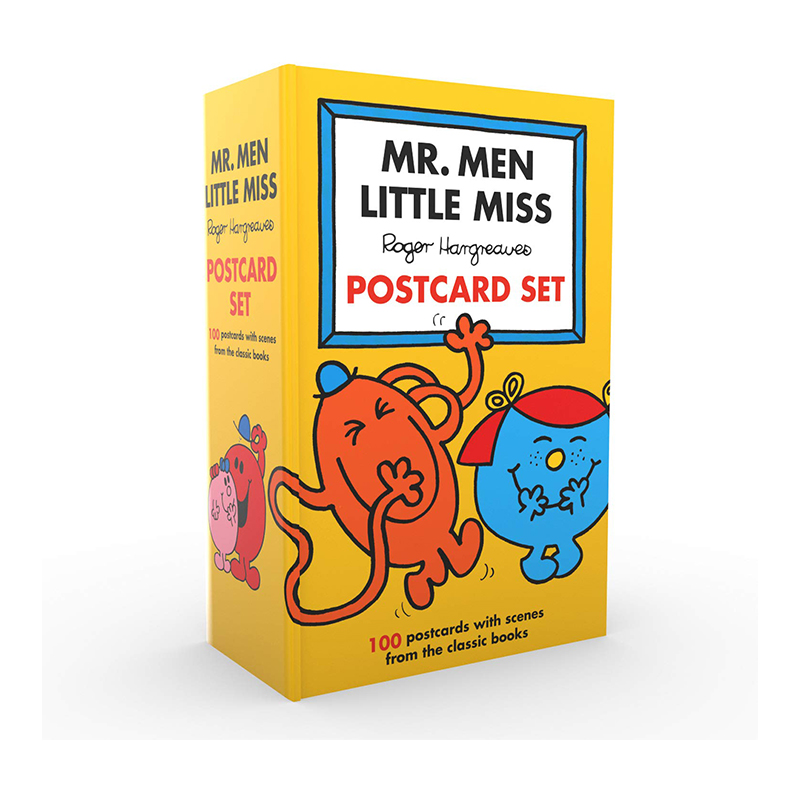 英文原版 奇先生妙小姐明信片100张 Mr Men Little Miss Postcard Set 50周年纪念版