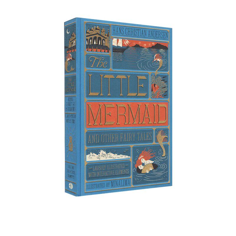 小美人鱼及其他安徒生童话立体书 英文原版全彩复刻插图版 经典童话 Little Mermaid 安徒生 Andersen丑小鸭 精装 3D畅销书籍