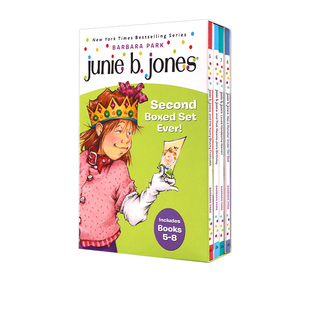预售 朱尼琼斯系列5-8册礼盒装英文原版 Junie B. Jones Second Boxed Set Ever 儿童初级章节桥梁书插图小说Barbara Park