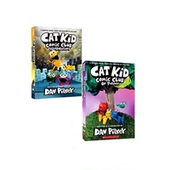 Kid Comic 1234 小彼蒂 Club Cat Pilkey 神探狗狗作者Dav 漫画俱乐部 小皮蒂英文原版 儿童漫画制作艺术插图指导