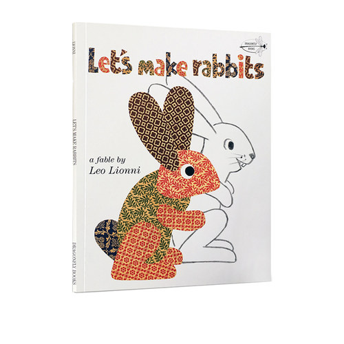 英文原版 Let's Make Rabbits 让我们做兔子 剪纸益智图画书 培养动手能力 李欧李奥尼Leo Lionni