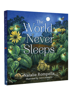 英文原版 The World Never Sleeps 精装 夜行昆虫 Tilbury House Nature Book 自然绘本系列 知识科普图画书