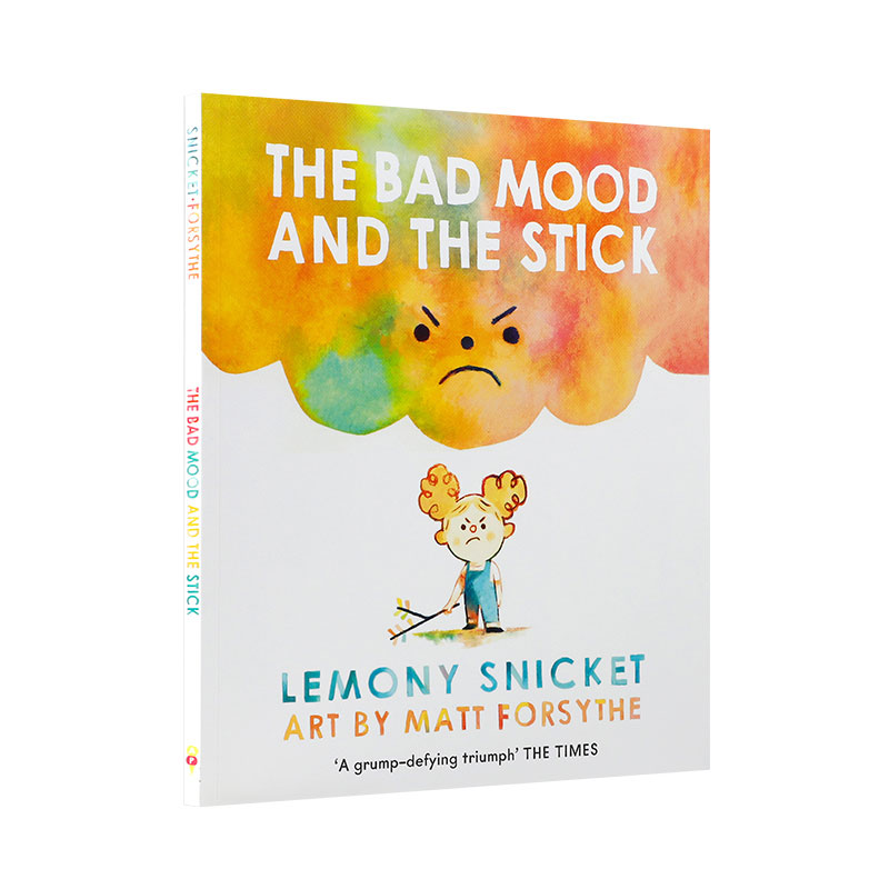 英文原版 The Bad Mood and the Stick 小卷毛的坏心情 儿童情感情绪认知管理 儿童启蒙趣味绘本 Lemony Snicket