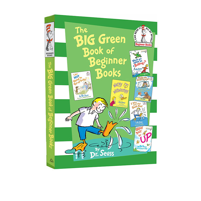 苏斯博士英语启蒙认知 the big green book of beginner books 绿色大