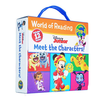 迪士尼动画明星分级读物12册 World of Reading Disney Junior Meet the Characters 英文原版幼儿英语启蒙初级图画故事书