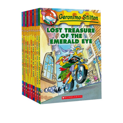 预售 老鼠记者 1-10 进口儿童章节桥梁书 geronimo stilton 英文原版全彩插图漫画探险小说 7-12岁青少年文学读物
